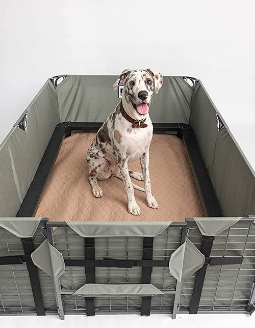 Load image into Gallery viewer, Washable Pee Pads for Dogs - Waterproof Training Pads for Dogs, Reusable &amp; Sanitary, Rounded Corners, Laminated, Lightweight, Durable, Pet Essentials for Training and Whelping, 47&quot; X 47&quot;

