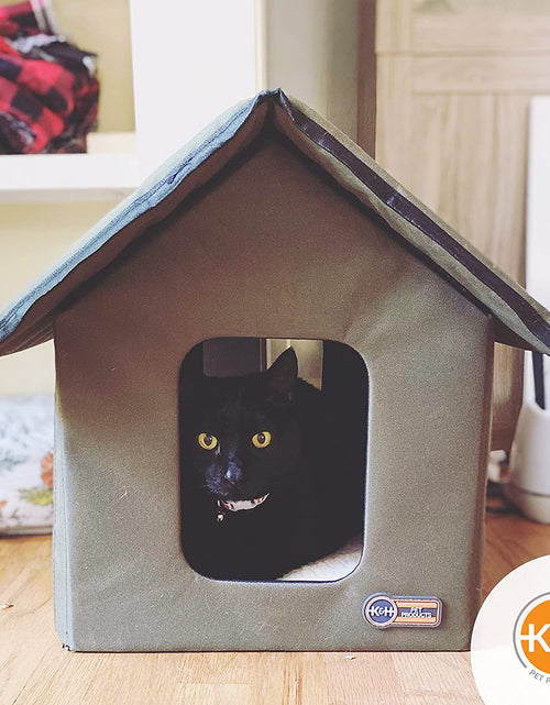 Load image into Gallery viewer, Original Outdoor Heated Kitty House Cat Shelter 19 X 22 X 17 Inches - Heated or Unheated
