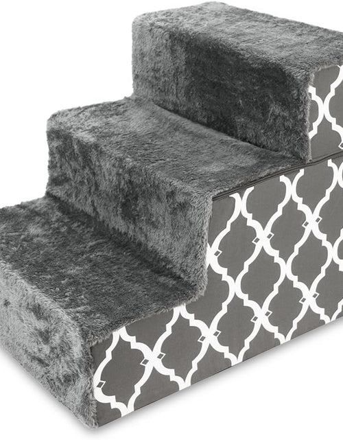 Load image into Gallery viewer, Foldable Pet Steps or Stairs with Certipur-Us Certified Foam for Dogs and Cats by
