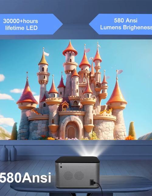 Load image into Gallery viewer, Android 11 4K Smart Projector 580ANSI 1920*1080P Full HD Wifi6 BT5.0 Allwinner H713 Voice Control Home Cinema Theater
