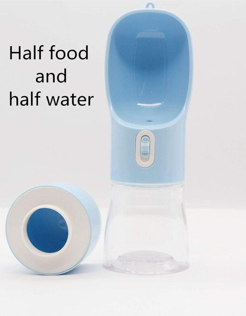 Load image into Gallery viewer, Portable Dog Water Bottle - Multifunctional Outdoor Pet Dispenser for Walking Traveling Hiking Dog&amp;Cat Drinking Bottle and Dish Bowl -Blue
