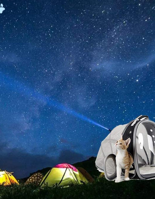 Load image into Gallery viewer, Cat Bubble Backpack Carrier, Space Capsule Transparent Pet Carrier Backpack for Small Dog, Pet Carrying Hiking Traveling Backpack
