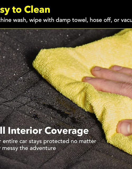 Load image into Gallery viewer, Dog Car Seat Cover with Mesh Window, Heavy Duty Dog Seat Cover for Back Seat, Extra Padded Non-Slip Dog Hammock, Water-Resistant Back Seat Protector for Cars Trucks and Suvs (60&quot; W X 64&quot; L)
