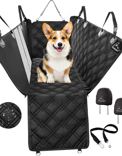 Load image into Gallery viewer, Dog Car Seat Cover with Mesh Window, Heavy Duty Dog Seat Cover for Back Seat, Extra Padded Non-Slip Dog Hammock, Water-Resistant Back Seat Protector for Cars Trucks and Suvs (60&quot; W X 64&quot; L)
