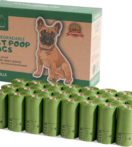 Biodegradable Dog Poop Bags 360 Count Scented, Leak Proof and Extra Thick Waste Bag Refill