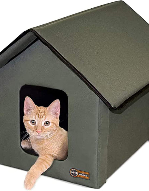 Load image into Gallery viewer, Original Outdoor Heated Kitty House Cat Shelter 19 X 22 X 17 Inches - Heated or Unheated
