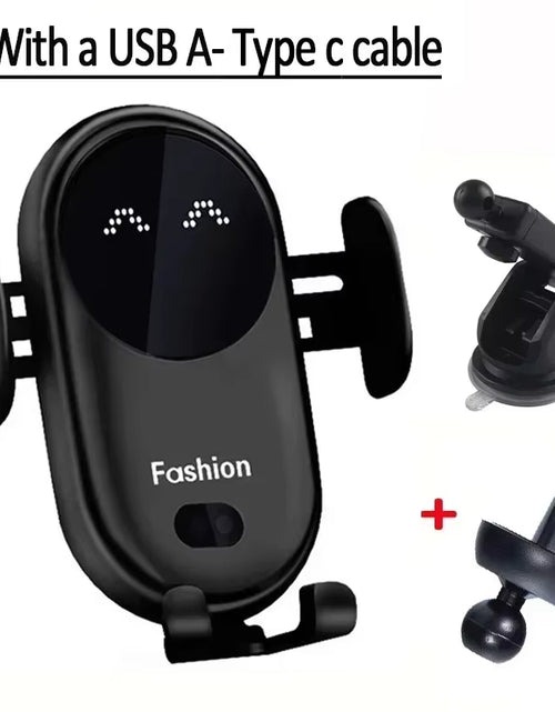 Load image into Gallery viewer, AutoGrip Wireless Car Charger – Infrared Sensor Mount &amp; Fast Charging Stand for iPhone &amp; Samsung
