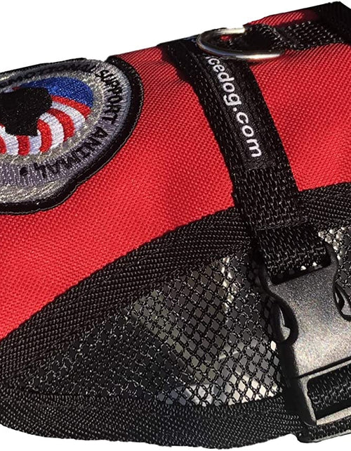Load image into Gallery viewer, Premium Emotional Support Dog Vest | ESA Dog Vest | Mesh Cooling Panel | Emotional Support Dog Harness | Includes 5 Federal Law ESA Handout Cards (18&quot; - 22&quot; Girth, Red)
