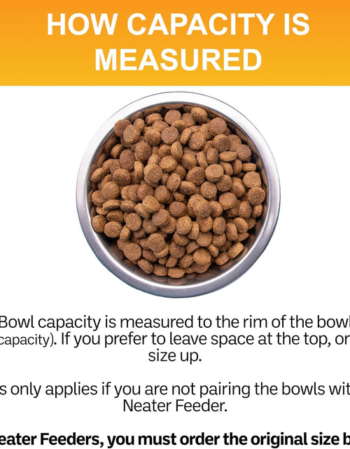 Load image into Gallery viewer, Stainless Steel Dog and Cat Bowls - Neater Feeder Deluxe or Express Extra Replacement Bowl (Metal Food and Water Dish) (5 Cup)
