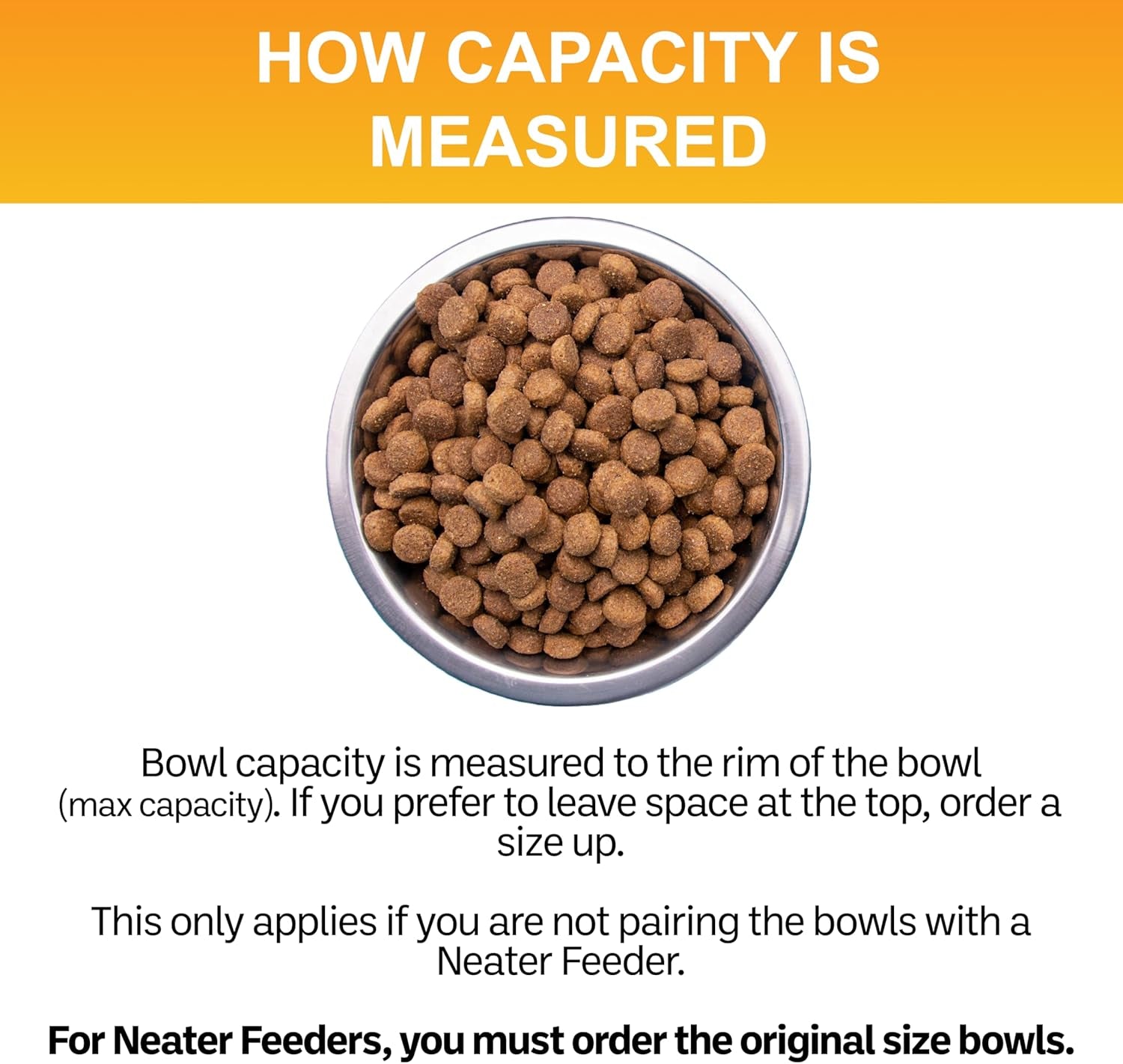 Stainless Steel Dog and Cat Bowls - Neater Feeder Deluxe or Express Extra Replacement Bowl (Metal Food and Water Dish) (5 Cup)