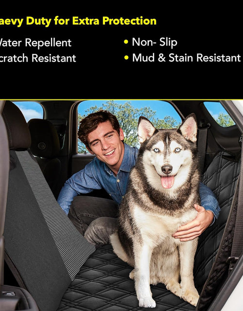 Load image into Gallery viewer, Dog Car Seat Cover with Mesh Window, Heavy Duty Dog Seat Cover for Back Seat, Extra Padded Non-Slip Dog Hammock, Water-Resistant Back Seat Protector for Cars Trucks and Suvs (60&quot; W X 64&quot; L)
