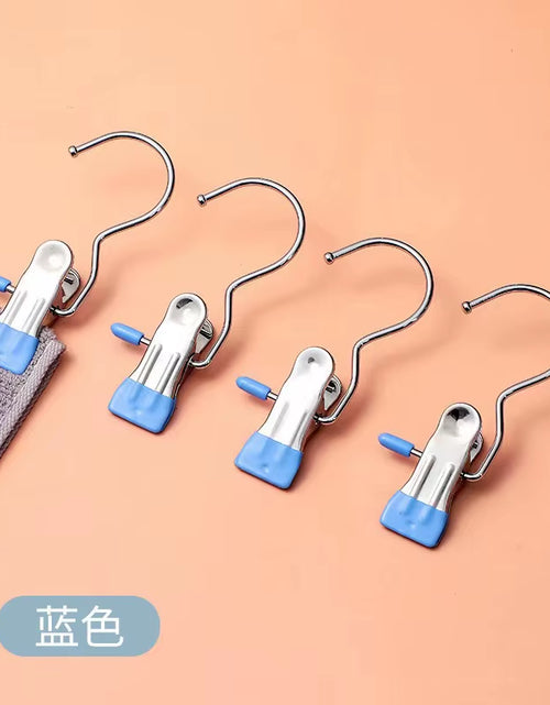 Load image into Gallery viewer, SpaceSaver 360° Rotating Boot Hanger – Portable &amp; Space-Saving Stainless Steel Clip for Closet &amp; Travel
