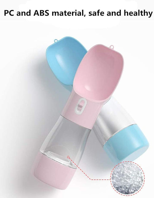 Load image into Gallery viewer, Portable Dog Water Bottle - Multifunctional Outdoor Pet Dispenser for Walking Traveling Hiking Dog&amp;Cat Drinking Bottle and Dish Bowl -Blue
