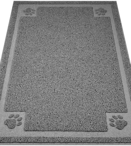 Large Cat Litter Mat Trapper 35.5"×23.5" Traps Litter from Box and Paws Scatter Control for Litter Box Soft on Sensitive Kitty Paws Easy to Clean Durable