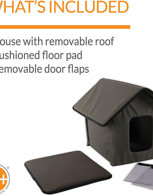 Load image into Gallery viewer, Original Outdoor Heated Kitty House Cat Shelter 19 X 22 X 17 Inches - Heated or Unheated
