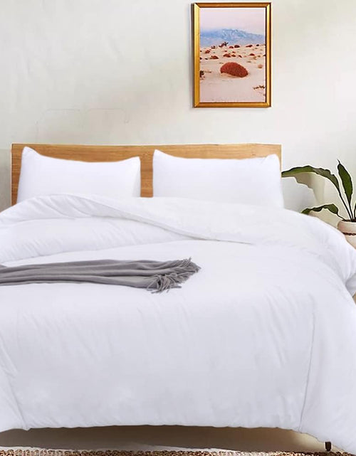 Load image into Gallery viewer, White Bedding Comforter Sets Queen White Plain Bed Comforter Set Solid White Bedding Comforter Queen Boys Girls Women Men Bed Comforter Cotton Comforter 3Pcs Comforter Sets Queen
