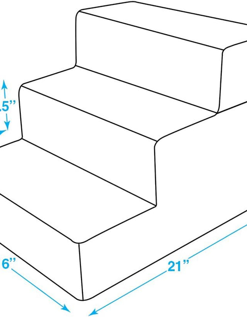 Load image into Gallery viewer, Foldable Pet Steps or Stairs with Certipur-Us Certified Foam for Dogs and Cats by
