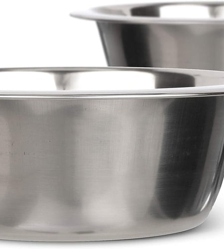Stainless Steel Dog and Cat Bowls (2 Pack) Neater Feeder Deluxe or Express Extra Replacement Bowl (Metal Food and Water Dish) (1.5 Cup Deep)