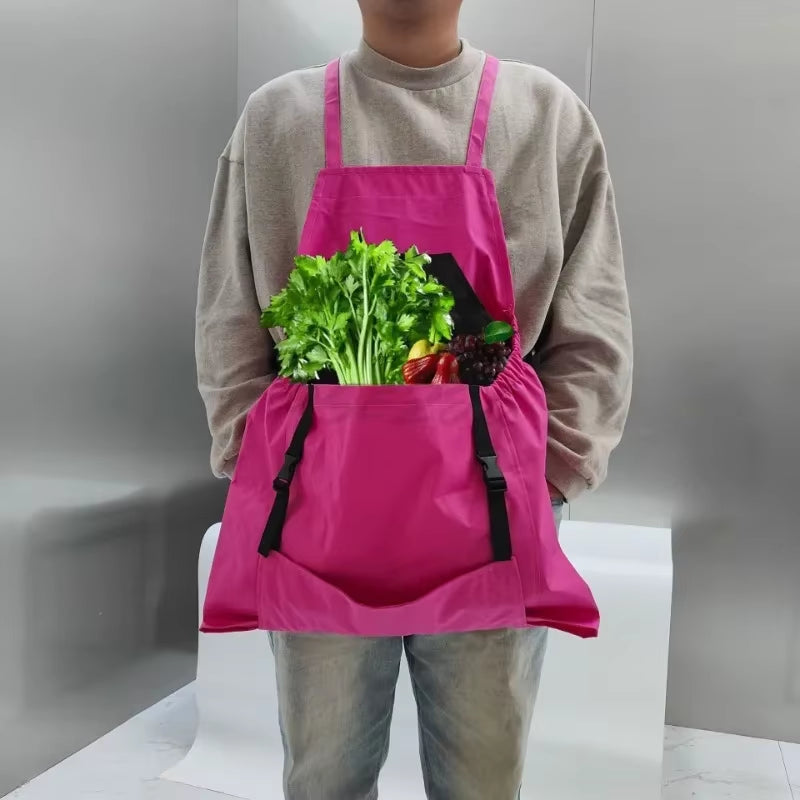 HarvestMate Outdoor Apron – Large Pocket Gardening Apron Backpack for Efficient Harvesting & Tool Storage