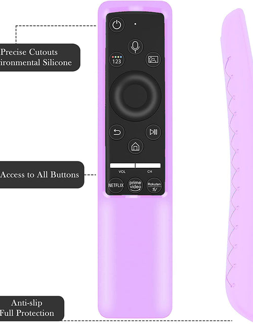 Load image into Gallery viewer, Case Compatible with Samsung Smart TV Remote Controller BN59 Series, Light Weight Silicone Cover Protector Shockproof Anti-Slip Remote Skin Sleeve - Purple
