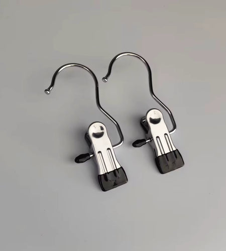 SpaceSaver 360° Rotating Boot Hanger – Portable & Space-Saving Stainless Steel Clip for Closet & Travel