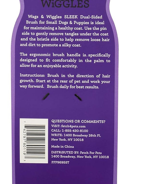 Load image into Gallery viewer, Dog Grooming Supplies - Dog Bristle Brush for Dogs - Dog Nail Clippers - Bristle Brush Dog Brushes for Grooming, Dog Grooming Tools from Wags and Wiggles Brush, Pet Slicker Dog Brush
