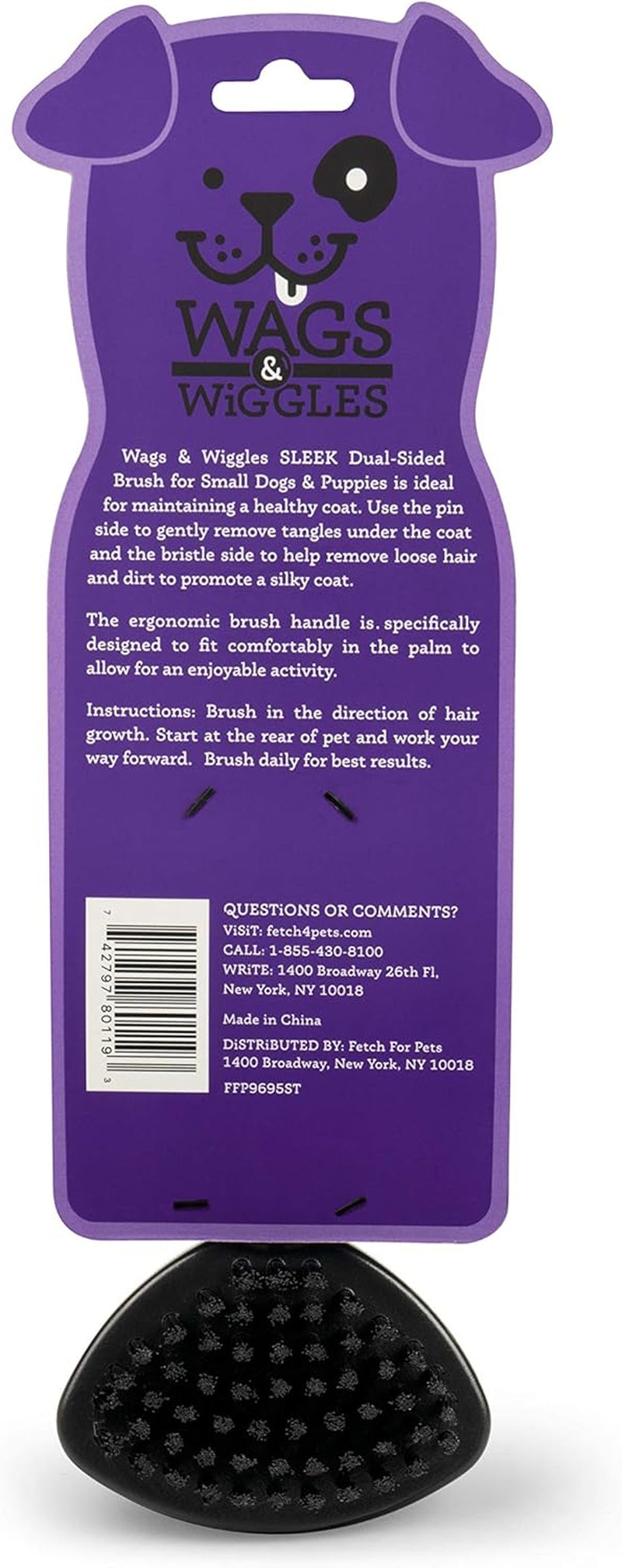 Dog Grooming Supplies - Dog Bristle Brush for Dogs - Dog Nail Clippers - Bristle Brush Dog Brushes for Grooming, Dog Grooming Tools from Wags and Wiggles Brush, Pet Slicker Dog Brush