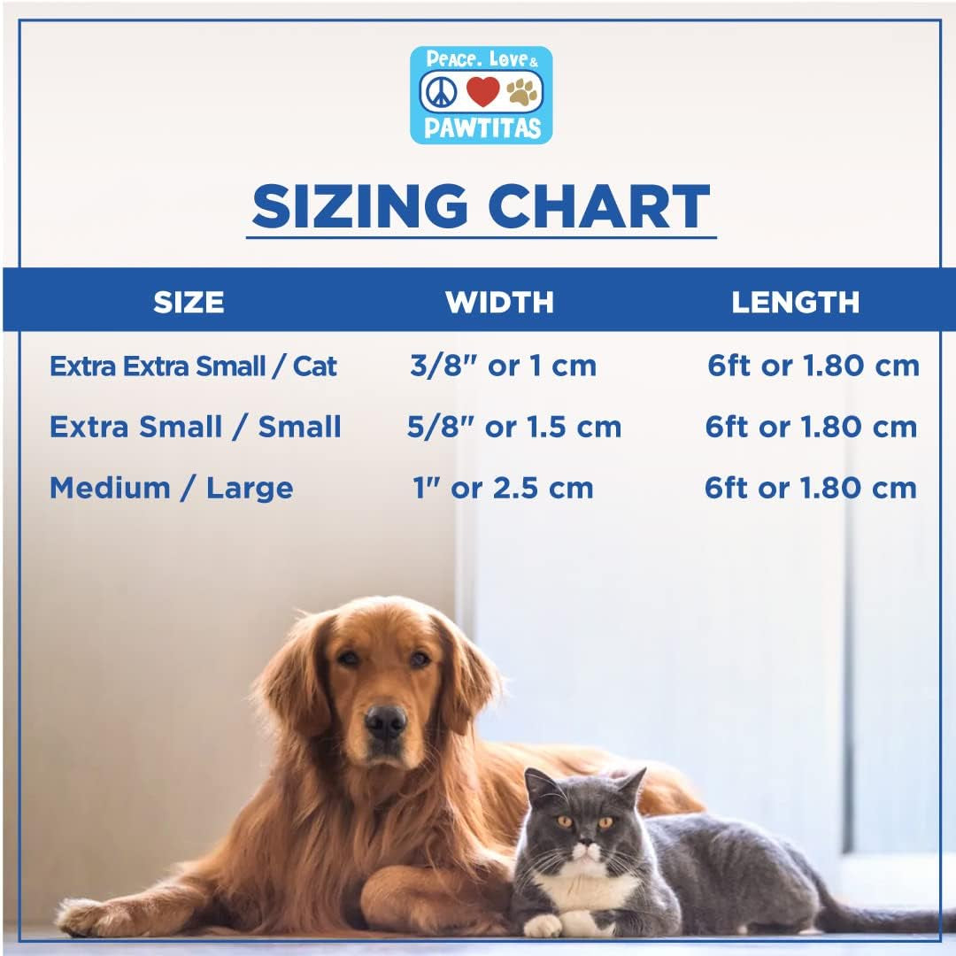 Solid Puppy Leash Dog Leash Dog Training Leash 6 Ft Dog Leash Behavioral Dog Leash Available in Extra Extra Small ( Miniature Dogs and Cats ) I Extra Small / Small and Medium / Large