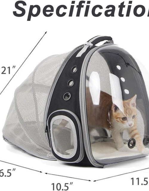 Load image into Gallery viewer, Cat Bubble Backpack Carrier, Space Capsule Transparent Pet Carrier Backpack for Small Dog, Pet Carrying Hiking Traveling Backpack
