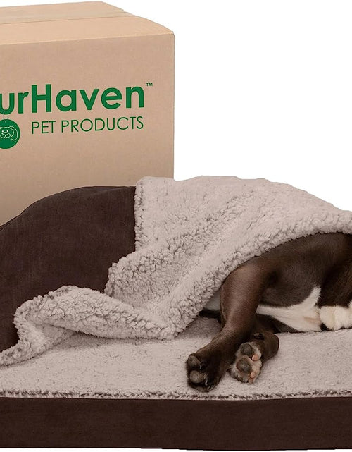 Load image into Gallery viewer, Orthopedic, Cooling Gel, and Memory Foam Pet Beds for Small, Medium, and Large Dogs and Cats - Luxe Perfect Comfort Sofa Dog Bed, Performance Linen Sofa Dog Bed, and More
