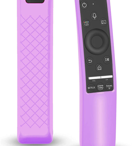 Case Compatible with Samsung Smart TV Remote Controller BN59 Series, Light Weight Silicone Cover Protector Shockproof Anti-Slip Remote Skin Sleeve - Purple