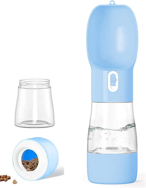 Load image into Gallery viewer, Portable Dog Water Bottle - Multifunctional Outdoor Pet Dispenser for Walking Traveling Hiking Dog&amp;Cat Drinking Bottle and Dish Bowl -Blue
