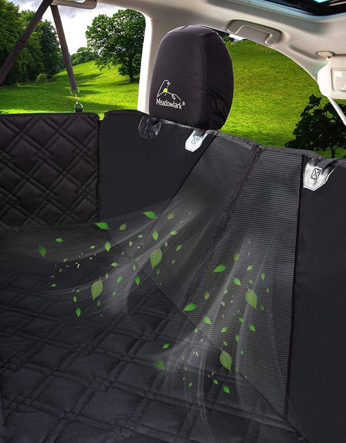 Load image into Gallery viewer, Dog Car Seat Cover with Mesh Window, Heavy Duty Dog Seat Cover for Back Seat, Extra Padded Non-Slip Dog Hammock, Water-Resistant Back Seat Protector for Cars Trucks and Suvs (60&quot; W X 64&quot; L)
