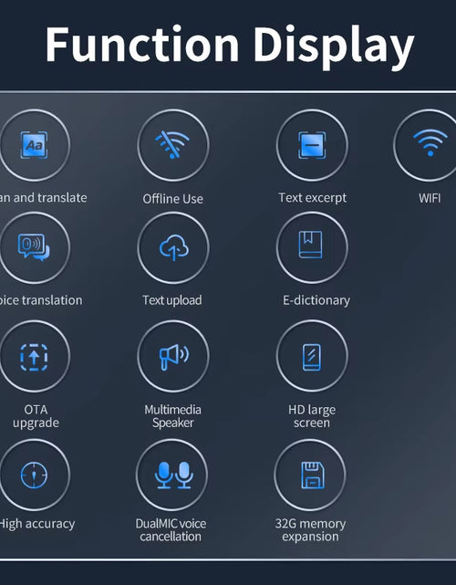 Load image into Gallery viewer, Offline Translation Pen for Teacher Student Dictionary English Intelligent Scanning Point Reading 123 Languages Translator Pen
