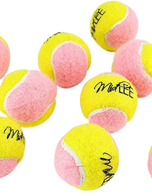 Load image into Gallery viewer, X-Small Dog Tennis Balls 1.5&quot; Pack of 12- Puppy Mini Fetch Pet Little Tennis Balls -Yellow/Pink
