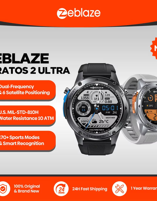 Load image into Gallery viewer, New  Stratos 2 Ultra GPS Smart Watch Built-In Compass Barometric Altimeter Dual-Band GNSS Voice Calling Smartwatch 10 ATM

