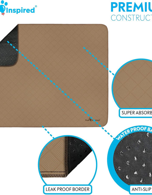 Load image into Gallery viewer, Washable Pee Pads for Dogs | Reusable Puppy Pads | Waterproof Whelping Pads | Washable Training Pet Pads, Washable Potty Pads (48X60 (1 Pack))
